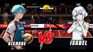 Kishabe vs Isabel  sibling match Volleyball 3x3 [upl. by Alidus]