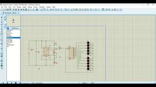 MEMBUAT LED CHASER DENGAN PROTEUS [upl. by Ednalrim]