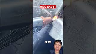 Hàn laser cực đẹp khi gia công sản phẩm hanlaser laserwelding mayhanlaser cokhi viralvideo [upl. by Lenee]