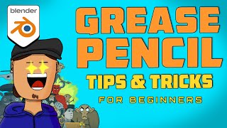 Grease Pencil Tips and Tricks to Master 2D Workflow  Blender Tutorial for beginners  Full Course [upl. by Ariek]