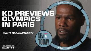 Kevin Durant Interview These Olympics aren’t a farewell tour  NBA Today [upl. by Htnicayh997]