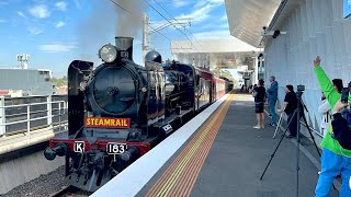 Mernda steam shuttles 2024 [upl. by Anaerol]