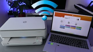 How To Connect HP ENVY 6052e HP ENVY 6020e All in One Wireless Printer To WIFI [upl. by Marcin958]