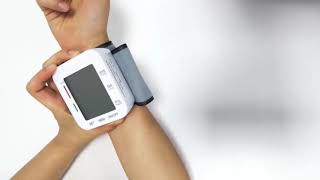 Digital Automatic Wrist Blood Pressure Monitor [upl. by Elleiram736]