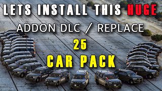 How to install a DLC Addon Car Pack for GTA 5 LSPDFR [upl. by Nueoras]