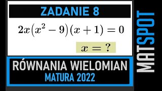 Równania wielomianowe  zadanie maturalne [upl. by Cul]