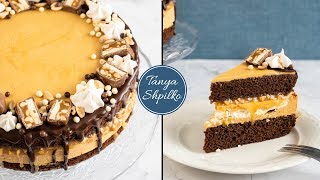 Торт «Сникерс» с Безе  простой пошаговый рецепт  Snickers Cake  Tanya Shpilko [upl. by Orv]