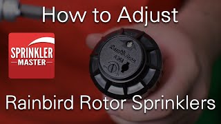 How to Adjust Rainbird Sprinkler Heads [upl. by Eanal]