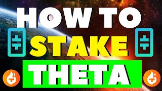 Simple Theta Token Staking Tutorial  Earn Passive Income Now 2022 Tfuel EASY [upl. by Boccaj47]