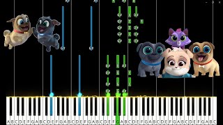 Puppy Dog Pals Theme Piano Tutorial [upl. by Ahselak]