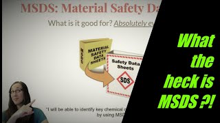 MSDS Material Safety Data Sheets Explained Easy  What Are They [upl. by Cristal]