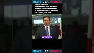 DESANTIS ON KAMALA quotShe’s not part of the chain of commandquot usa news desantis kamalaharris [upl. by Annekam]