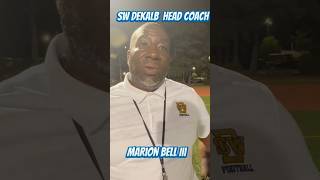 Southeast DeKalb FB head coach takes responsibility for tough loss highschoolfootball coaching [upl. by Winonah]