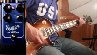 Supro Drive Pedal  Les Paul and Princeton Reverb Amp Reissue [upl. by Gentilis]