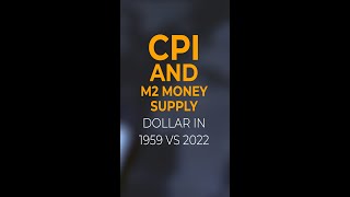 Inflation Compared  CPI and M2 Money Supply Dollar in 1959 vs 2022 shorts [upl. by Dust739]