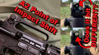 Point of Impact Shift With A2 and Detachable Carry Handles [upl. by Llenwad]