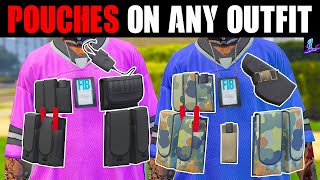 WORKAROUND SOLO HOW TO GET POUCHES ON ANY OUTFIT IN GTA ONLINE [upl. by Effie108]