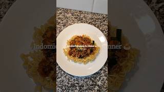 Indomie Bolognese for dinner [upl. by Idihsar]