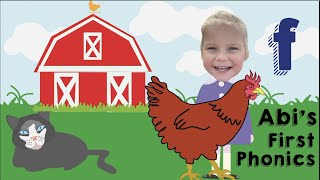 Phonics F sound  Jolly Phonics F  First phonics lesson  Learn the F sound with Abigail  Letter F [upl. by Bryce]