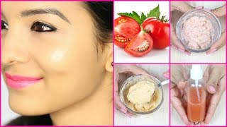 Skin Brightening Tomato Facial  Get Fair Glowing Spotless Skin in 7days  Anaysa [upl. by Oivalf582]