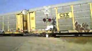 BNSF 932 C408W East Auto Carrier Train 10282011 [upl. by Kciv]