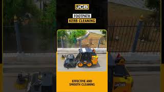 Sweeper Collector with JCB Skid Steer Loader  Bestinclass sweeping attachment [upl. by Yetak871]