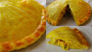 RECIPE  Creamy chicken pithivier enclosed puff pastry pie [upl. by Aleck]