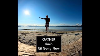 GATHER • 5min Qi Gong Flow [upl. by Enimzzaj648]