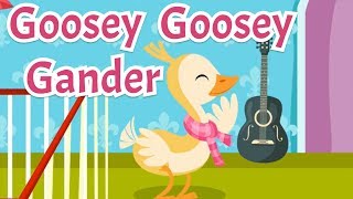 Goosey goosey gander  Comptine en anglais avec paroles pour enfants et bébés [upl. by Aralc]