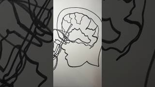 Lobotomy Blind Contour Drawing shortsdrawing blindcontourdrawing shorts [upl. by Sheply]