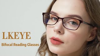 Bifocal reading glasses for women  LKEYE [upl. by Chaworth]