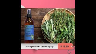 All Organic Hair Growth Spray [upl. by Eimmot]