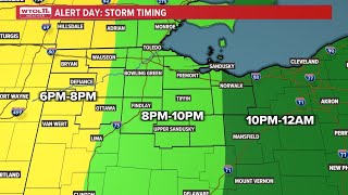 LIVE ALERT DAY weather updates in northwest Ohio southeast Michigan [upl. by Newbill686]