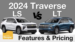 2024 Chevy Traverse LS vs LT  Feature amp Pricing Breakdown [upl. by Cassandre]