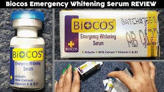 Biocos Emergency Whitening Serum Review Benefits Uses Price Side Effects  Face Whitening Serum [upl. by Ander486]