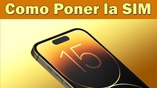 Como poner sim card en iPhone 15 pro max [upl. by Sirdi132]