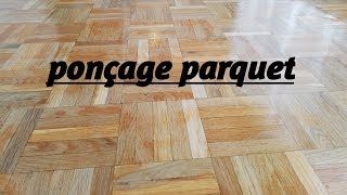 rénovationponçage et vitrification parquet mosaïque [upl. by Silletram]