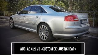 2003 Audi A8 42L V8 with Modified exhaust  Sound and takeoff [upl. by Winnie]