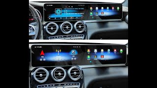 Mercedes Benz C GLC Class W205 X253 20162019 Dual Screen Android Headunit Unit New Upgrade Navihua [upl. by Nye]