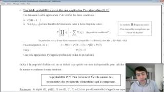 Probabilités  Univers Evénements et Loi de Probabilité  Maths Terminale S [upl. by Lennon]