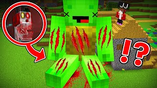 JJ Investigates What Happend with Wounded Big Mikey From Jacky Clown Dweller in Minecraft  Maizen [upl. by Ahsielat699]