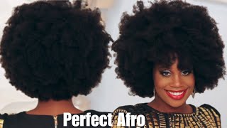 How to get the Perfect Afro using Kinky Hair from HerGivenHair [upl. by Aikcir]