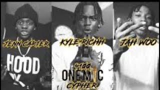 4100 ONE MIC CYPHER LYRICS  KYLE RICHH JENN CARTER JAH WOO [upl. by Nara]