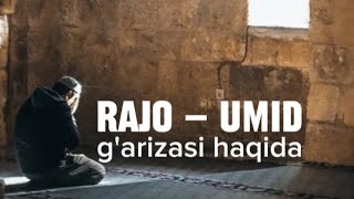 Rajo  umid garizasi haqida [upl. by Hagood]