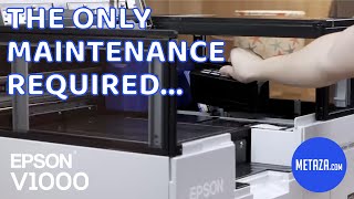 Epson V1000  A4 UV Printer Maintenance [upl. by Ardnoyek699]