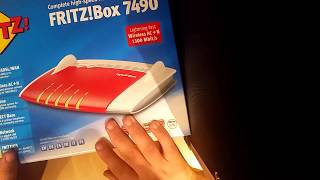 AVM Fritzbox 7490 Das Unboxing German Deutsch FullHD [upl. by Dambro]