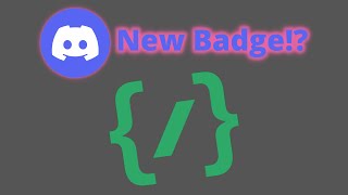 New Discord BADGE Slash Commands Bot Badge [upl. by Rickert551]