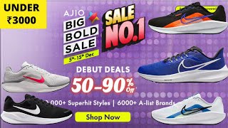 Best Nike Shoes in Ajio Big Bild Sale 2024  Nike Running Shoes Under 2000 [upl. by Marmion]