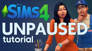 How to Leave Your Sims UNPAUSED Tutorial  The Sims 4 [upl. by Maloy970]