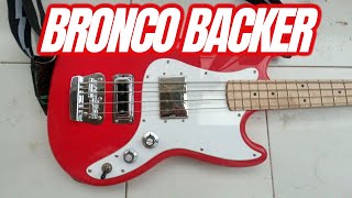 Squier Bronco Bass Mod and Upgrade with Rickenbacker and Wide Range Humbucker Pickups [upl. by Canotas]